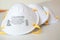 N95 RespiratorsÂ on white background